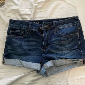 Juniors denim shorts